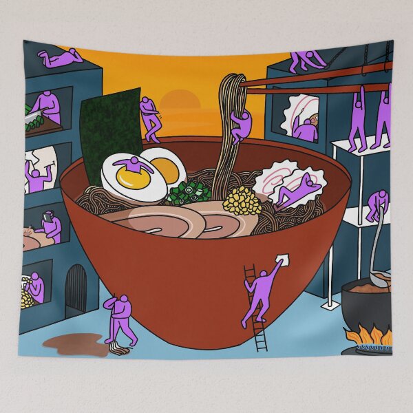 Item preview, Ramen Town designed and sold by MiXTPAiNTS.