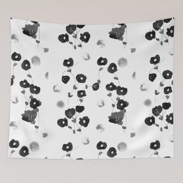 Item preview, Black glay flower designed and sold by Poplalau.