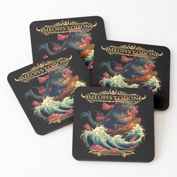 Item preview, Meowstodon - Meowgalodon Death Metal designed and sold by riotstickerco.