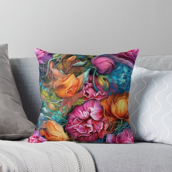 Item preview, Romantic colorful floral seamless pattern designed and sold by MiraCleAI.