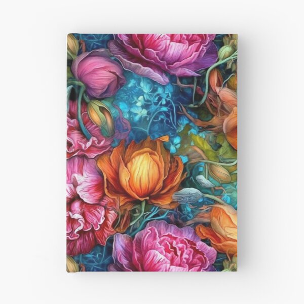 Item preview, Romantic colorful floral seamless pattern designed and sold by MiraCleAI.