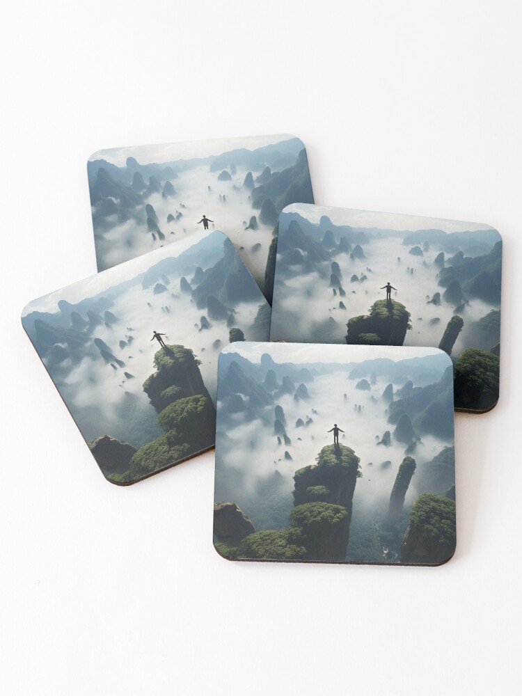 Thumbnail 1 of 5, Coasters (Set of 4), On Top designed and sold by RicoInStudios.