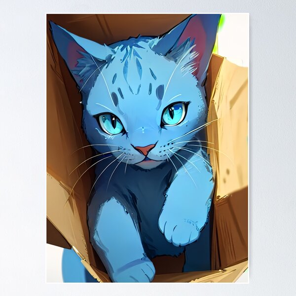 Item preview, Blue cat designed and sold by LayArt09.