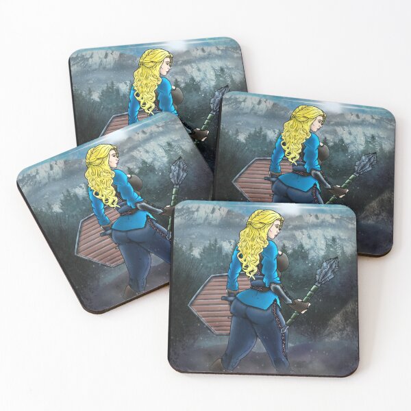 Item preview, Escena de la doncella del escudo designed and sold by TheDrawist.