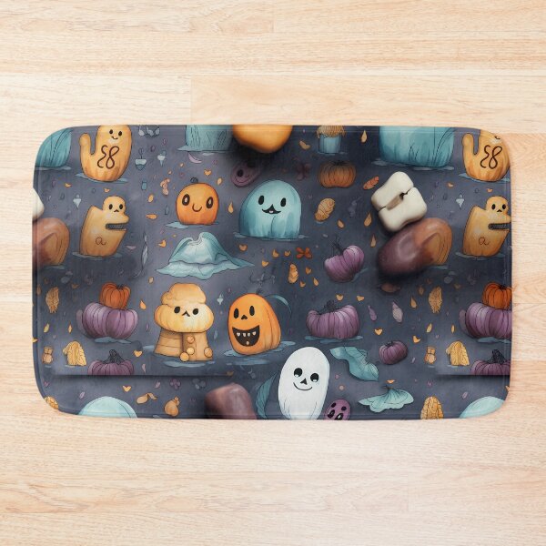 Item preview, premium watercolor seamless patterns tailored for Halloween-themed kids designed and sold by sfwArt.