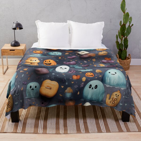 Item preview, premium watercolor seamless patterns tailored for Halloween-themed kids designed and sold by sfwArt.