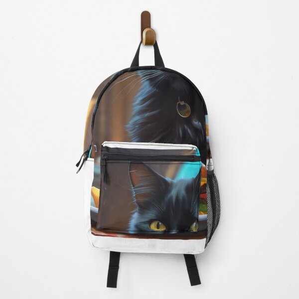 Item preview, Black cat and juicy burger designed and sold by trenchbalence.