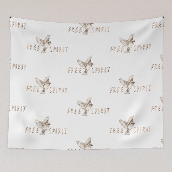 Item preview, Free Spirit Flying Sparrow Bird designed and sold by VisionQuestArts.