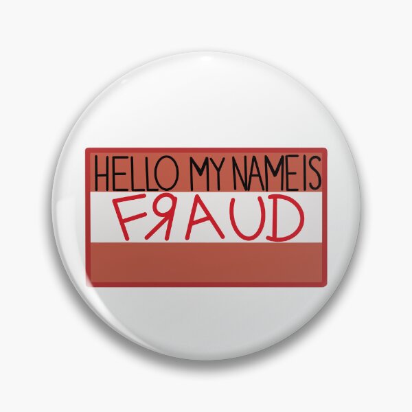 Item preview, Hello My Name Is Fraud Name Tag designed and sold by FraudtheFrog.