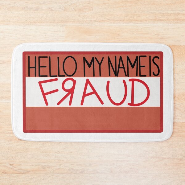 Artikelvorschau, Hallo, mein Name ist Fraud-Namensschild entworfen und verkauft von FraudtheFrog.