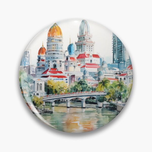 Item preview, Bangkok City Watercolor designed and sold by PutsGroup.
