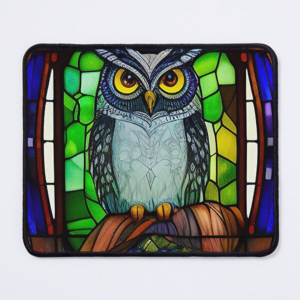 Item preview, Prismatic Whiskers: A Journey into the Extraordinary Realm of Multihued Colorful Owls designed and sold by HaliarKhrae.