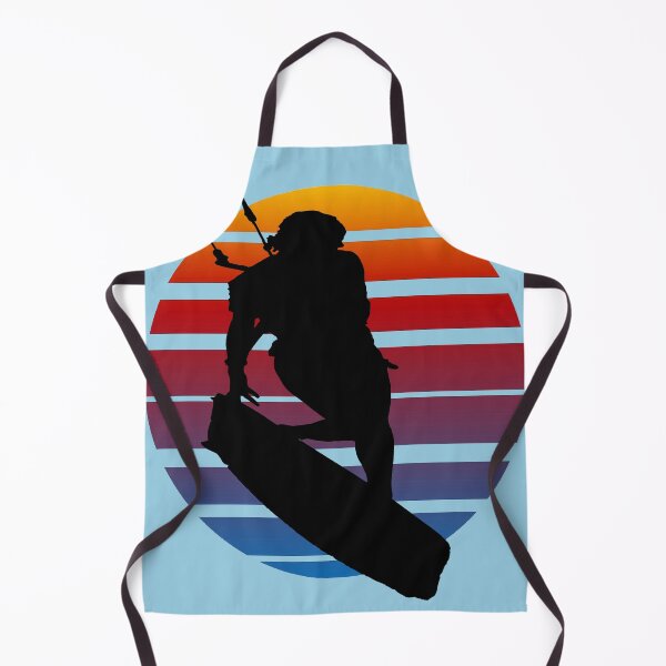 Item preview, Kitesurfing Female Rider Silhouette Retro Sunset 1 designed and sold by taiche.