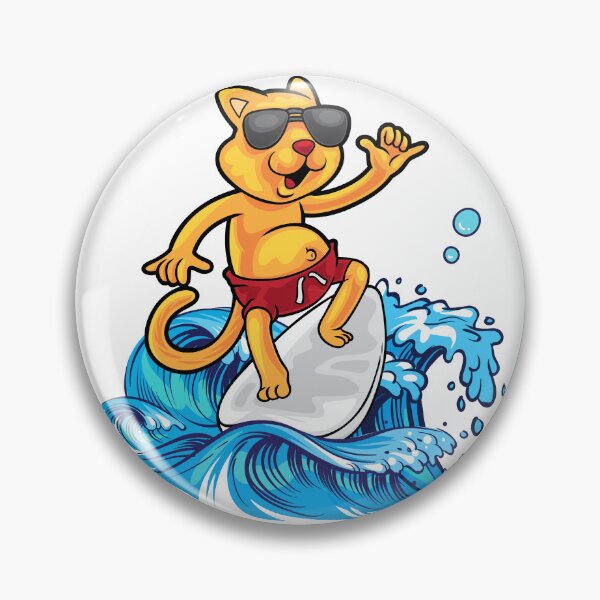 Item preview, Cool cat surfer designed and sold by Lolly's Lane Shoppe.
