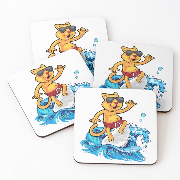 Item preview, Cool cat surfer designed and sold by Lolly's Lane Shoppe.