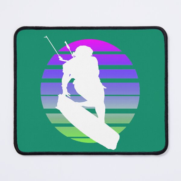 Item preview, Kitesurfing Female Rider Silhouette Retro Sunset 3 designed and sold by taiche.