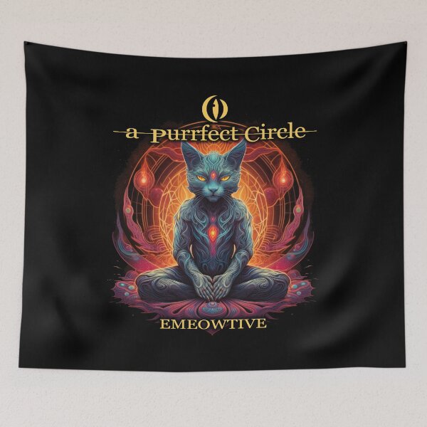 Item preview, A Purrfect Circle - Emeowtive Tshirt designed and sold by riotstickerco.