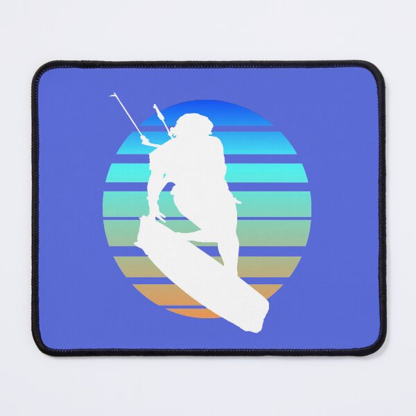 Item preview, Kitesurfing Female Rider Silhouette Retro Sunset 4 designed and sold by taiche.