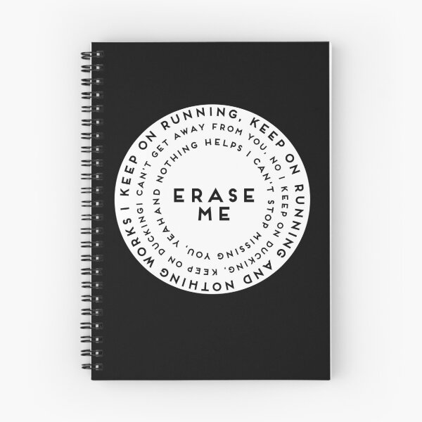 Item preview, Erase Me - Lyrics  designed and sold by itsmemaytal.