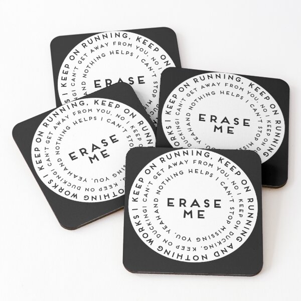 Item preview, Erase Me - Lyrics  designed and sold by itsmemaytal.