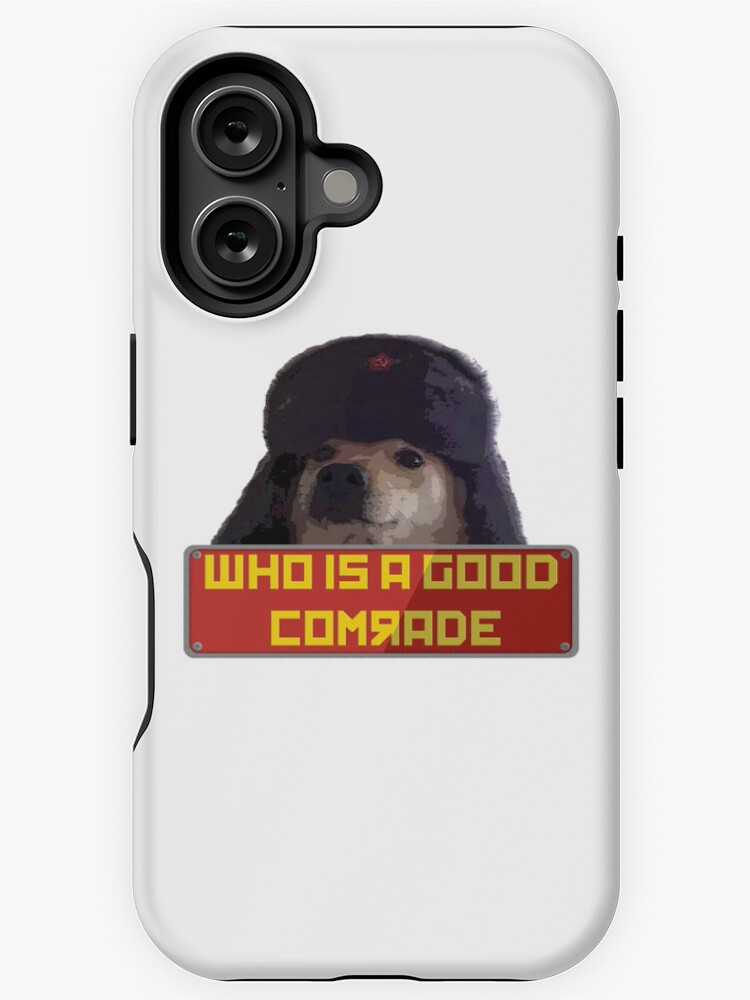 Imagen 1 de 4, Funda de iPhone con la obra ¿Quién es un buen camarada?, diseñada y vendida por acousticdolphin.