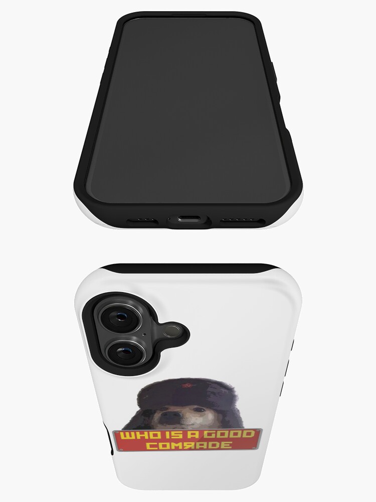 Imagen 3 de 4, Funda de iPhone con la obra ¿Quién es un buen camarada?, diseñada y vendida por acousticdolphin.