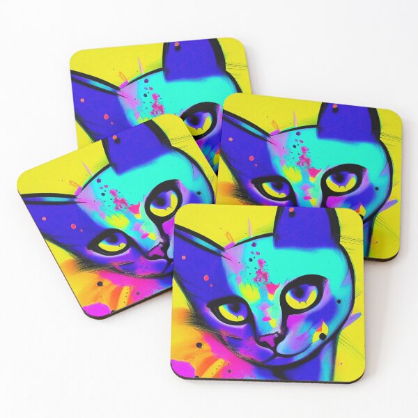 Item preview, Rainbow Paws and Play: Exploring the Endearing Multihued Cat Image designed and sold by TandonaGaerith.
