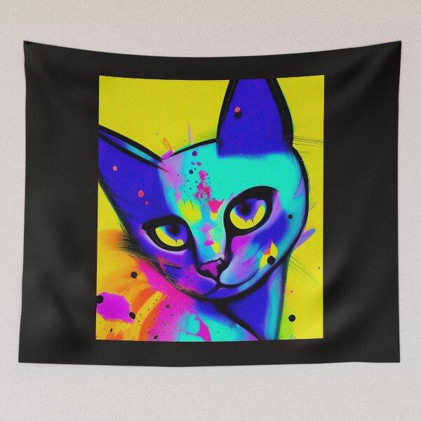 Item preview, Rainbow Paws and Play: Exploring the Endearing Multihued Cat Image designed and sold by TandonaGaerith.