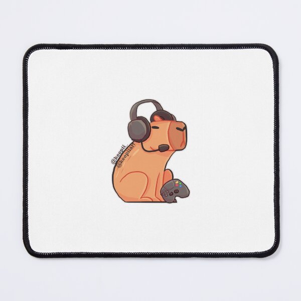 Item preview, capybara gamer designed and sold by Keopiiart.