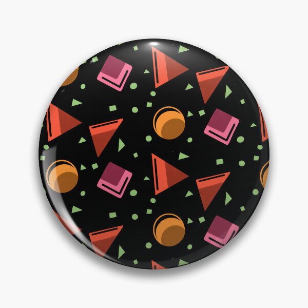 Item preview, Colorful 3D geometric pattern on black  designed and sold by JyayasiDesigns.