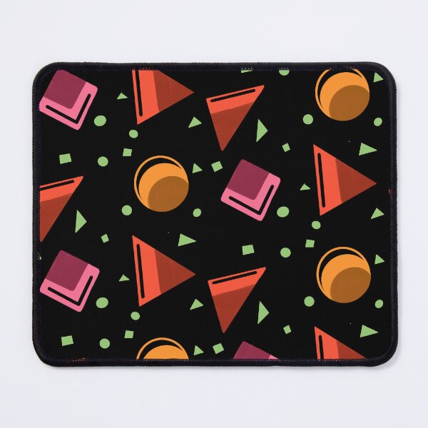 Item preview, Colorful 3D geometric pattern on black  designed and sold by JyayasiDesigns.