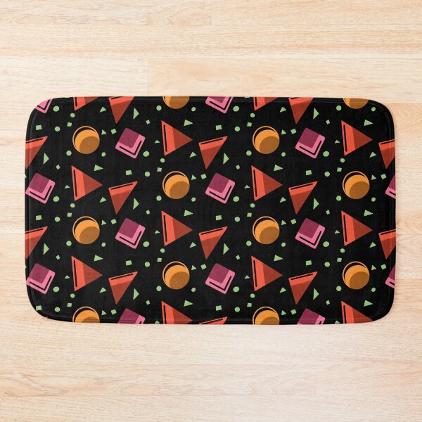 Item preview, Colorful 3D geometric pattern on black  designed and sold by JyayasiDesigns.