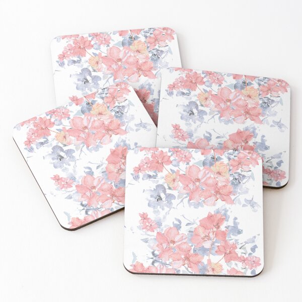 Item preview, floral, watercolors, rose, vintage flower, wildflower, flower garden, pink designed and sold by mintdiamond21.
