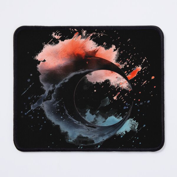 Item preview, Moonlit Zen Watercolor Crescent with Cloud Circles designed and sold by AnnaMDesign.