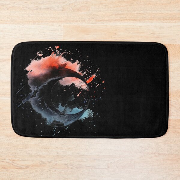 Item preview, Moonlit Zen Watercolor Crescent with Cloud Circles designed and sold by AnnaMDesign.