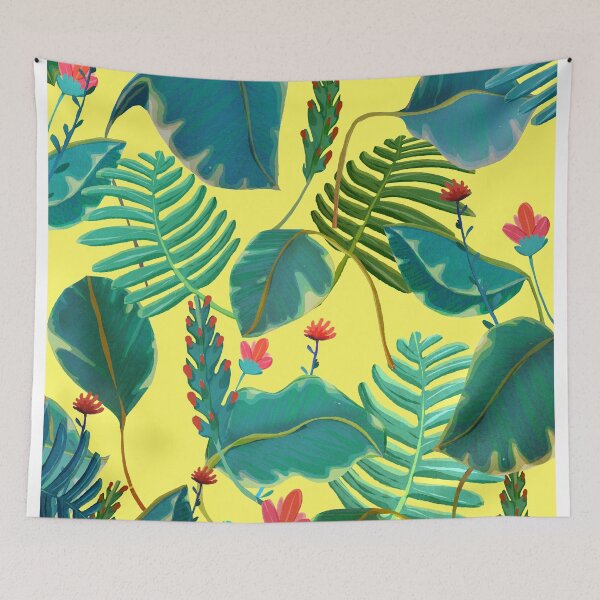 Item preview, Nature pattern on yellow designed and sold by franciscomff.