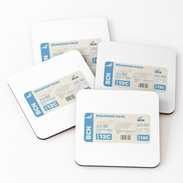 Item preview, Barcelona Boarding Pass designed and sold by pixans.