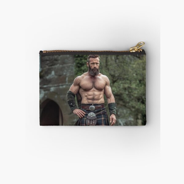 Item preview, Mighty Scottish Warrior with Muscular Strength designed and sold by InkDazzle.