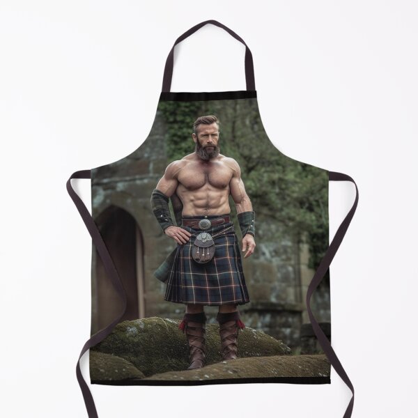 Item preview, Mighty Scottish Warrior with Muscular Strength designed and sold by InkDazzle.