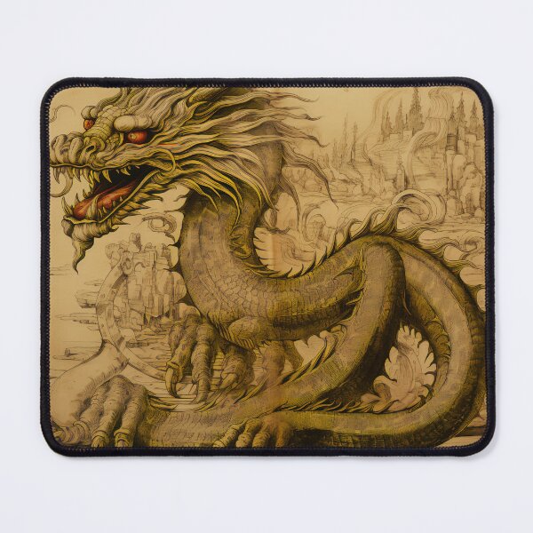 Item preview, Old Ancient Drawings of Dragons designed and sold by BrandonArtWorld.