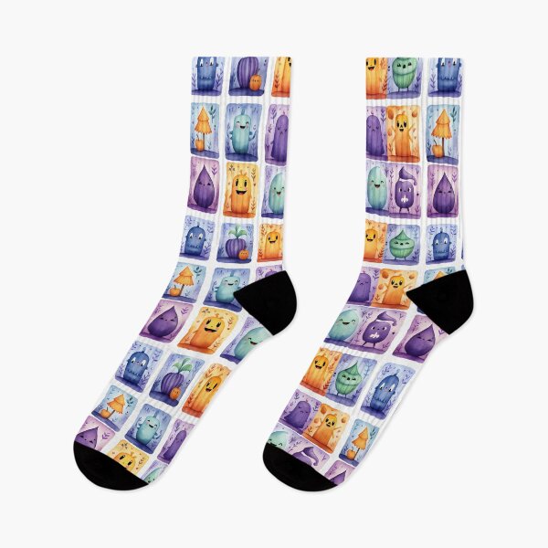Item preview, Halloween watercolor seamless patterns designed and sold by sfwArt.