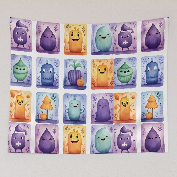 Item preview, Halloween watercolor seamless patterns designed and sold by sfwArt.