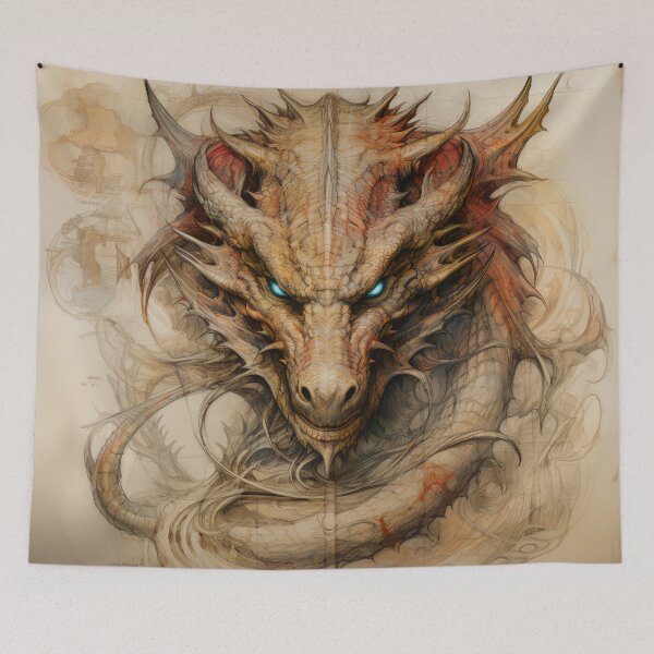Item preview, Old Ancient Drawings of Dragons  designed and sold by BrandonArtWorld.