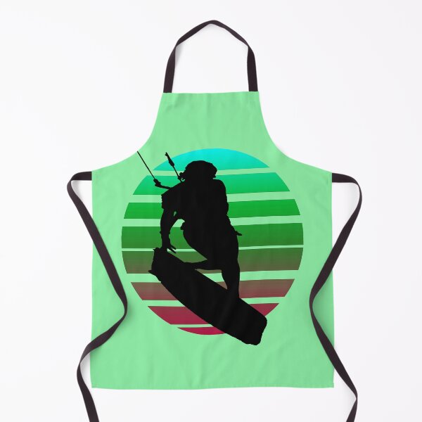 Item preview, Kitesurfing Female Rider Silhouette Retro Sunset 5 designed and sold by taiche.