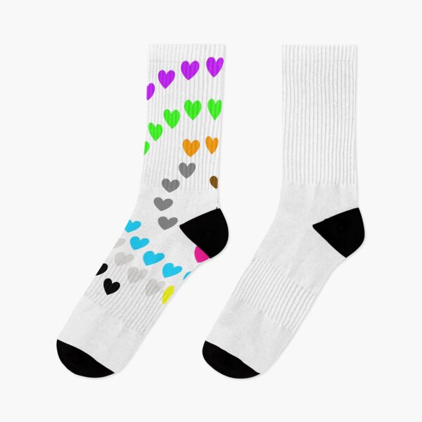Item preview, Scattered colored hearts designed and sold by Crownshpo.