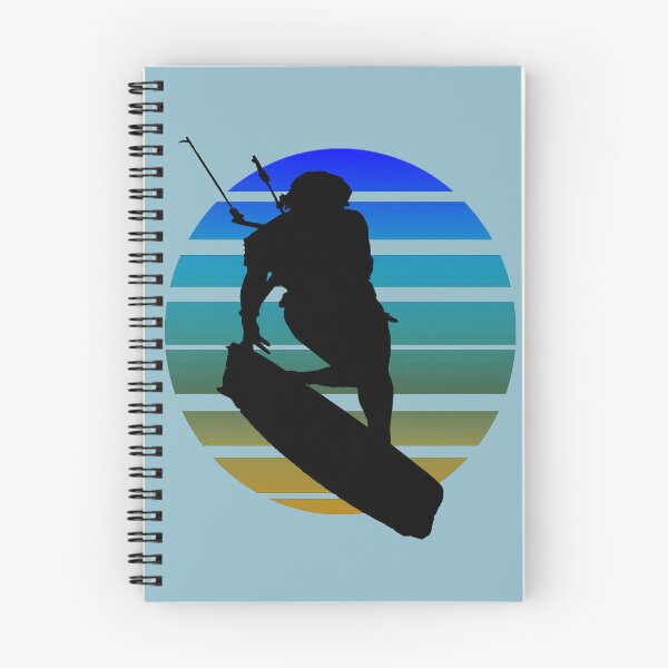 Item preview, Kitesurfing Female Rider Silhouette Retro Sunset 6 designed and sold by taiche.