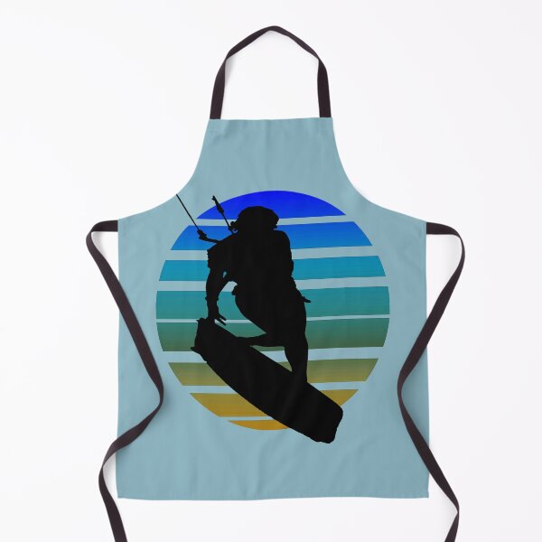 Item preview, Kitesurfing Female Rider Silhouette Retro Sunset 6 designed and sold by taiche.