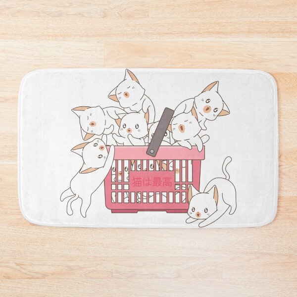 Item preview, Cats Are the Best - Cute White Cats in Shopping Basket｜Color Bars designed and sold by colorbarshop.