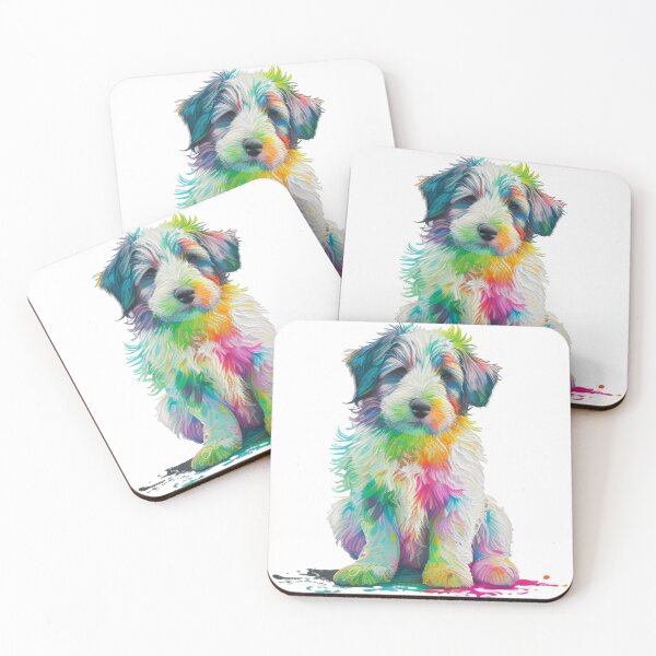Item preview, Una pintura acrílica de un perro. designed and sold by Nickyayee.