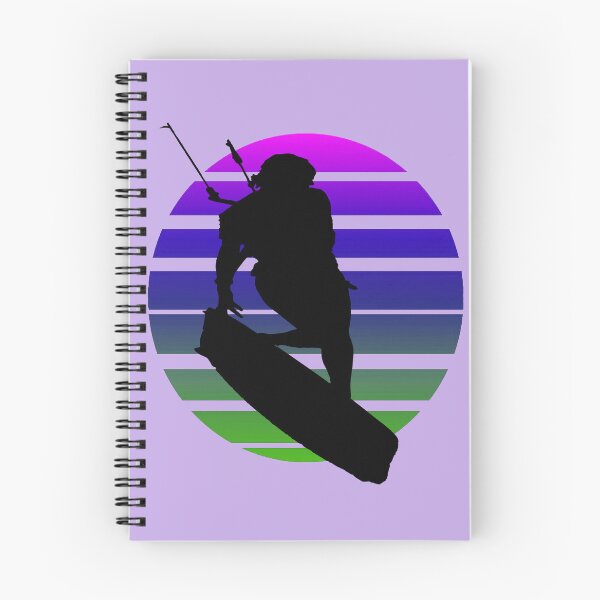 Item preview, Kitesurfing Female Rider Silhouette Retro Sunset 7 designed and sold by taiche.